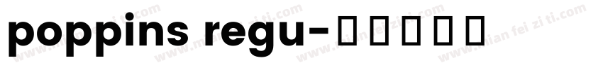 poppins regu字体转换